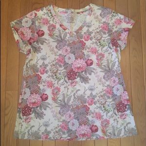 Uniqlo Floral Short Sleeve Tee